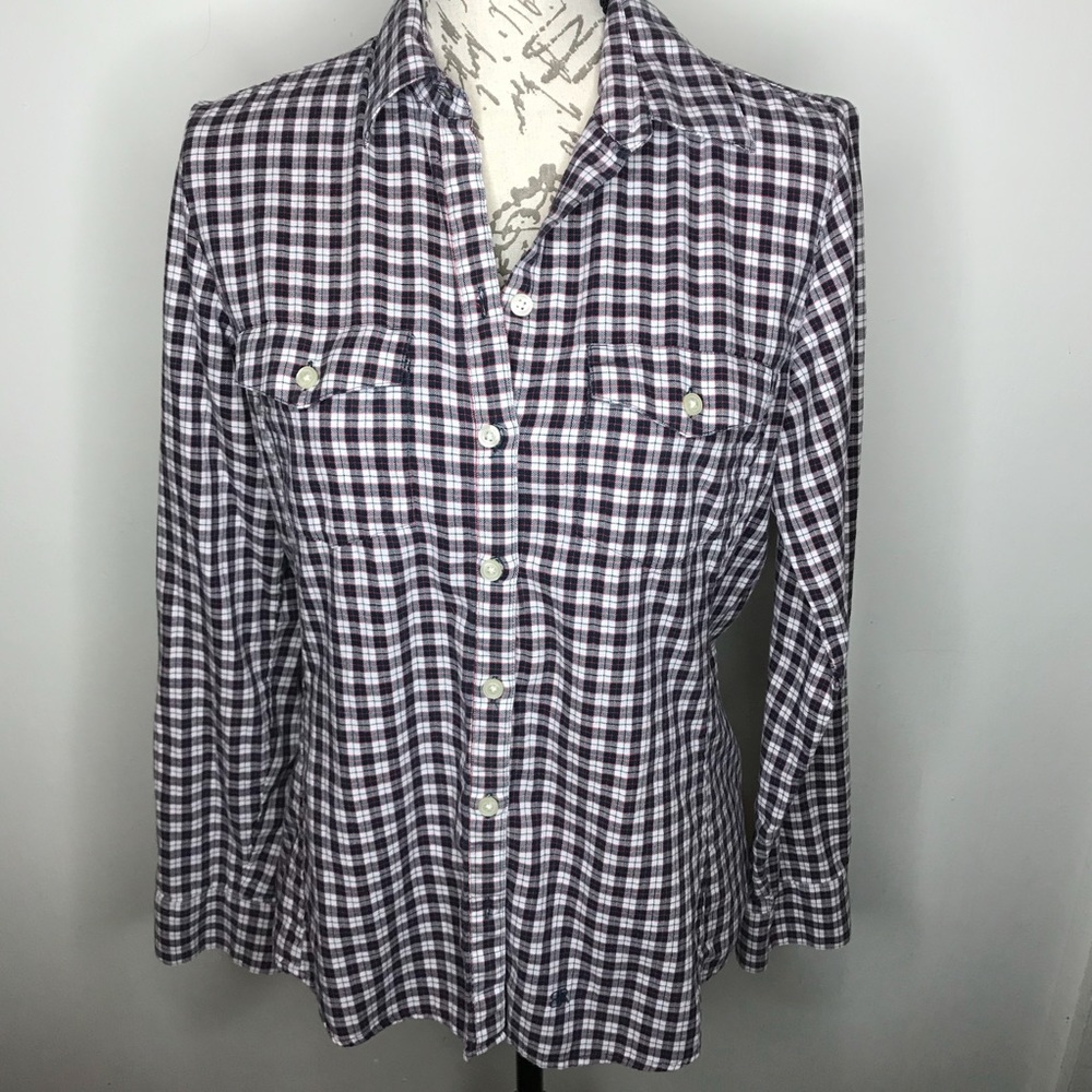 Banana Republic Soft Wash Shirt plaid Size M